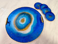 decorative Resin Geode Tray Size: small